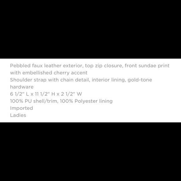 BETSEY JOHNSON PINK ICE CREAM ๐จ SUNDAE CROSSBODY - Picture 4 of 4